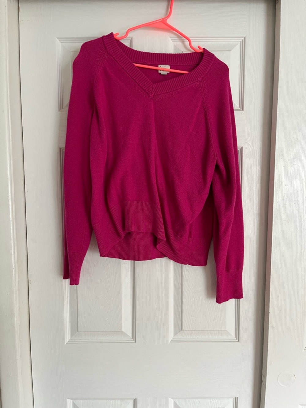 a new day Magenta V‑Neck Sweater